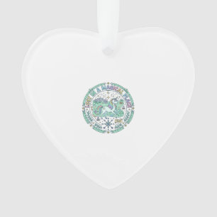 Unicorn Lost in a Magical Place Funny Print on Dem Ornament