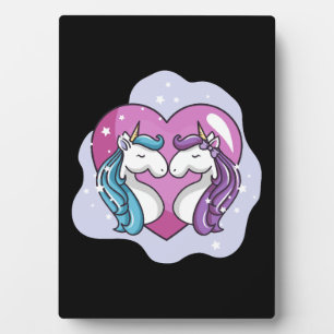 Unicorn love plaque