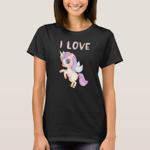 Unicorn lovely and cute kids girls women men 1 T-Shirt