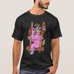 unicorn lover cute swinging T-Shirt