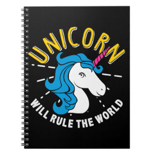 Unicorn Lover Gift unicorn Will Rule the World Notebook