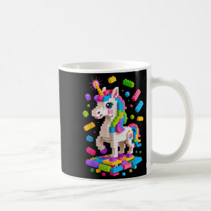 Unicorn Lover Master Builder Building Bricks Block Coffee Mug