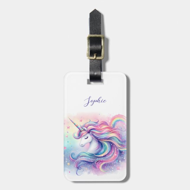 Unicorn Luggage Tags (Front Vertical)