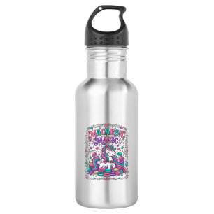 Unicorn Macaron Magic Colourful Marketplace Artwor 532 Ml Water Bottle