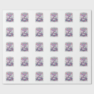Unicorn Macaron Magic Colourful Marketplace Artwor Wrapping Paper