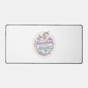 Unicorn Macaron Magic Whimsical T-Shirt Design_1 Desk Mat