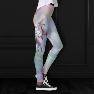 Unicorn Magic   Colourful Pastel Fantasy Watercolo Leggings
