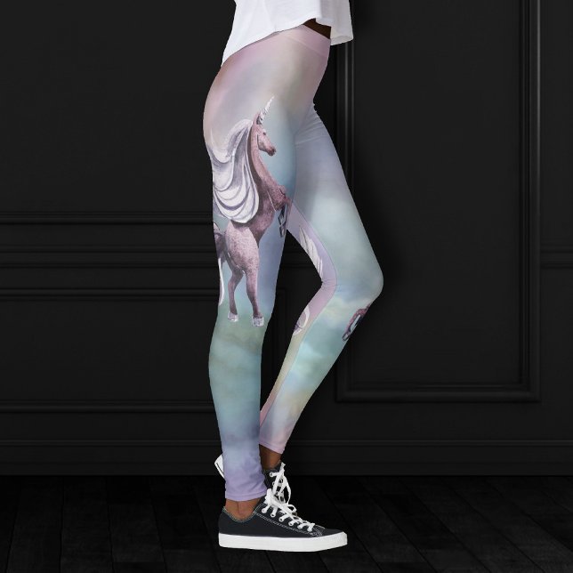 Unicorn Magic | Colourful Pastel Fantasy Watercolo Leggings (Creator Uploaded)
