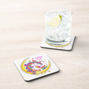 Unicorn Magic Cork-Backed Coasters