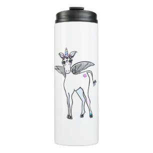Unicorn Magic, fun unicorn illustration  Thermal Tumbler