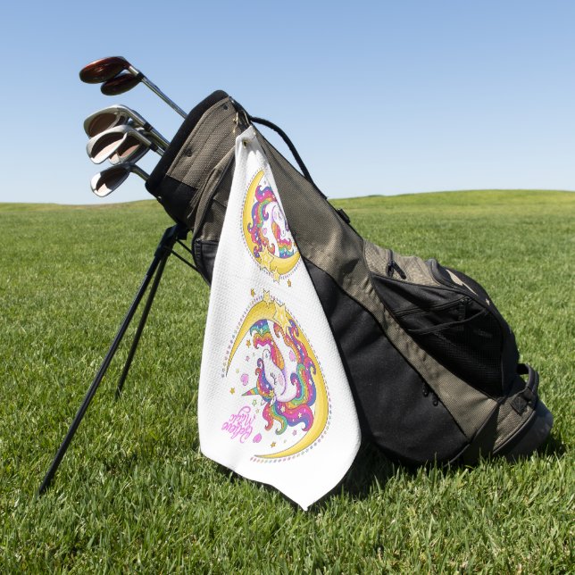 Unicorn Magic Golf Towel (Green)