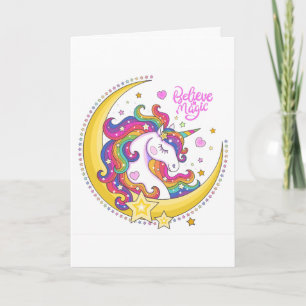 Unicorn Magic Greeting Card (Blank)