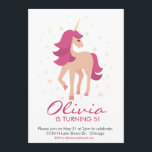 Unicorn Magic Invitation<br><div class="desc">Perfect for any magical Unicorn themed birthday party.</div>
