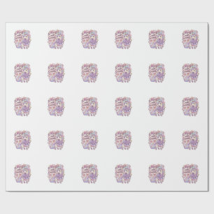 Unicorn Magic Looks Good on Me Graphic Design Whit Wrapping Paper