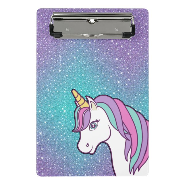 Unicorn magic  mini clipboard (Front)