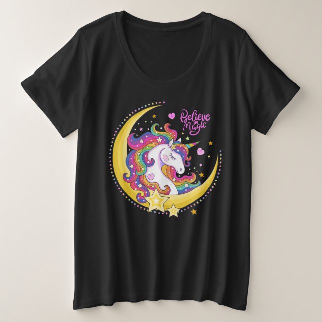 Unicorn Magic Plus-Size Shirt (Design Front)