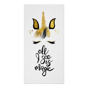 Unicorn Magic Quote Poster
