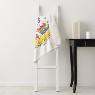 Unicorn Magic Sherpa Blanket