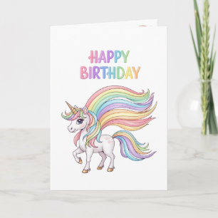 Unicorn Magical Birthday Card 
