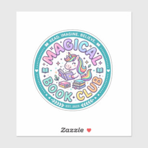 Unicorn Magical Book Club Funny Shirt Graphic_1