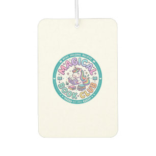 Unicorn Magical Book Club Funny Shirt Graphic_1 Car Air Freshener