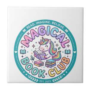 Unicorn Magical Book Club Funny Shirt Graphic_1 Tile