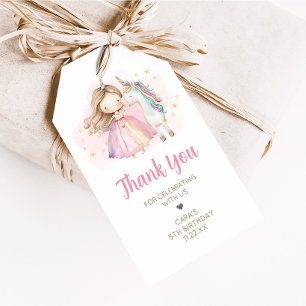 Unicorn Magical Day Birthday Party Favor Tags