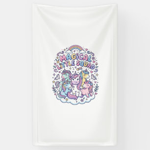 Unicorn Magical Little Squad Graphic Design Produc Banner