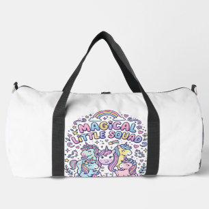 Unicorn Magical Little Squad Graphic Design Produc Duffle Bag