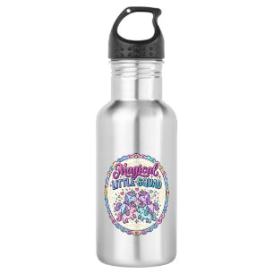 Unicorn Magical Little Squad POD Ready Apparel Gra 532 Ml Water Bottle