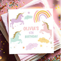 Unicorn Magical Rainbow Celebration Girl Birthday 