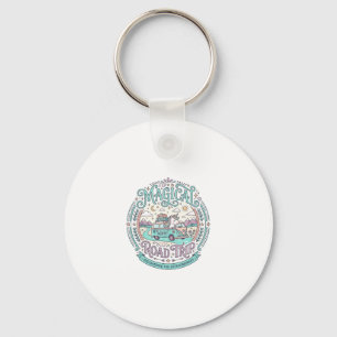Unicorn Magical Road Trip Original Graphic Tee Des Key Ring