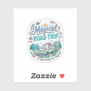 Unicorn Magical Road Trip Print Ready POD Artwork_