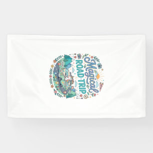 Unicorn Magical Road Trip Print Ready POD Artwork_ Banner
