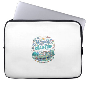 Unicorn Magical Road Trip Print Ready POD Artwork_ Laptop Sleeve