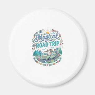 Unicorn Magical Road Trip Print Ready POD Artwork_ Magnet