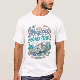 Unicorn Magical Road Trip Print Ready POD Artwork_ T-Shirt