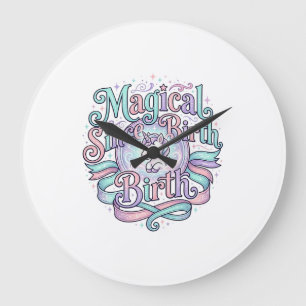 Unicorn Magical Since Birth Original Graphic Tee D Large Clock