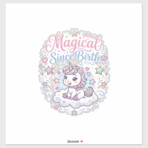 Unicorn Magical Since Birth Print Ready POD Artwor