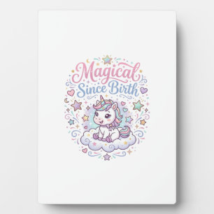 Unicorn Magical Since Birth Print Ready POD Artwor Plaque