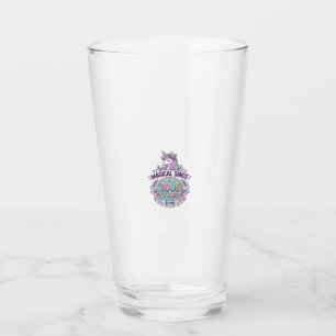 Unicorn Magical Since Year Graphic Design Zazzle D Glass