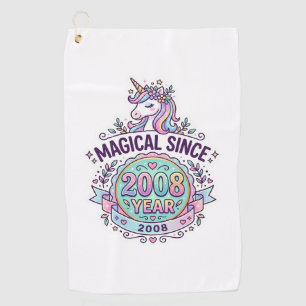Unicorn Magical Since Year Graphic Design Zazzle D Golf Towel