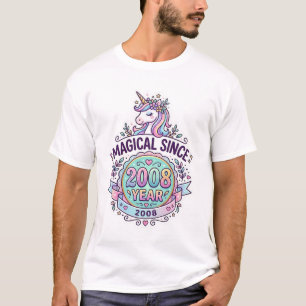 Unicorn Magical Since Year Graphic Design Zazzle D T-Shirt