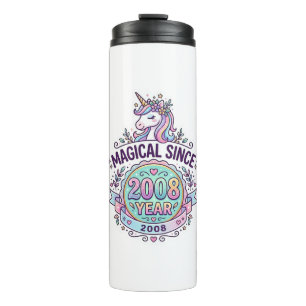 Unicorn Magical Since Year Graphic Design Zazzle D Thermal Tumbler