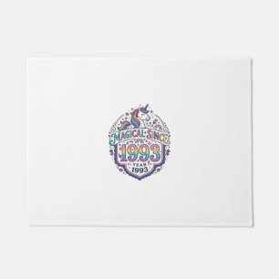 Unicorn Magical Since Year Trendy Print on Demand  Doormat