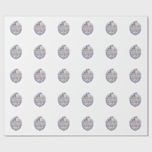 Unicorn Magical Since Year Trendy Print on Demand  Wrapping Paper