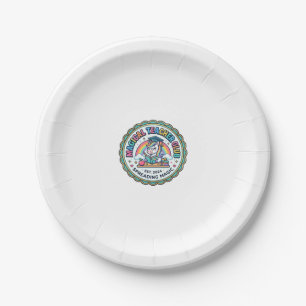 Unicorn Magical Teacher Club Funny Cute Gift Desig Paper Plate