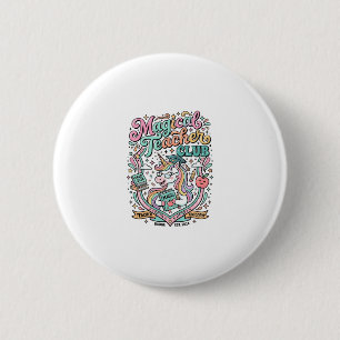 Unicorn Magical Teacher Club Kawaii Marketplace Ar 6 Cm Round Badge