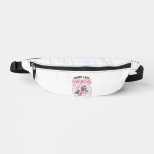 Unicorn Make Life Magical POD Ready White Backgrou Bum Bags