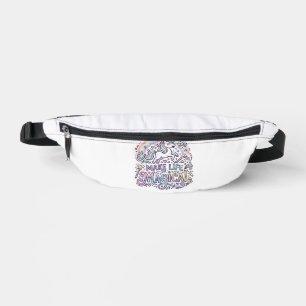 Unicorn Make Life Magical Premium Vector Typograph Bum Bags